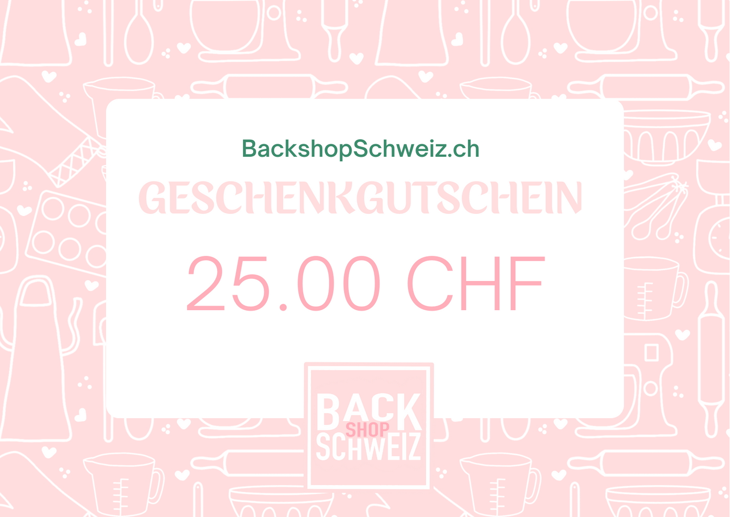 BackshopSwitzerland - gift vouchers