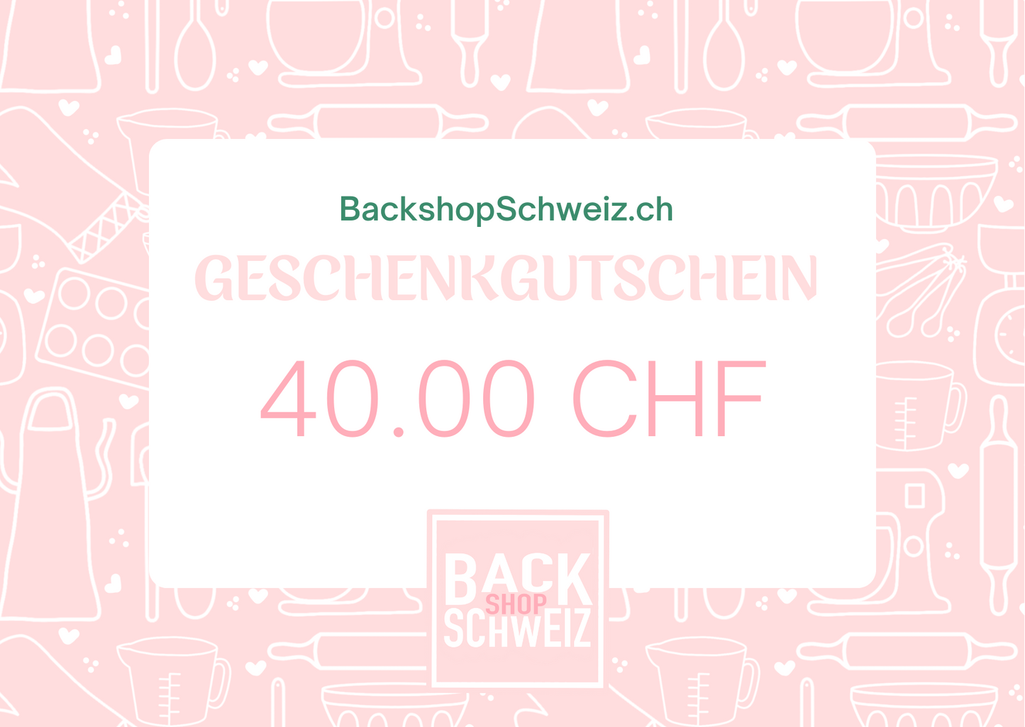 BackshopSwitzerland - gift vouchers