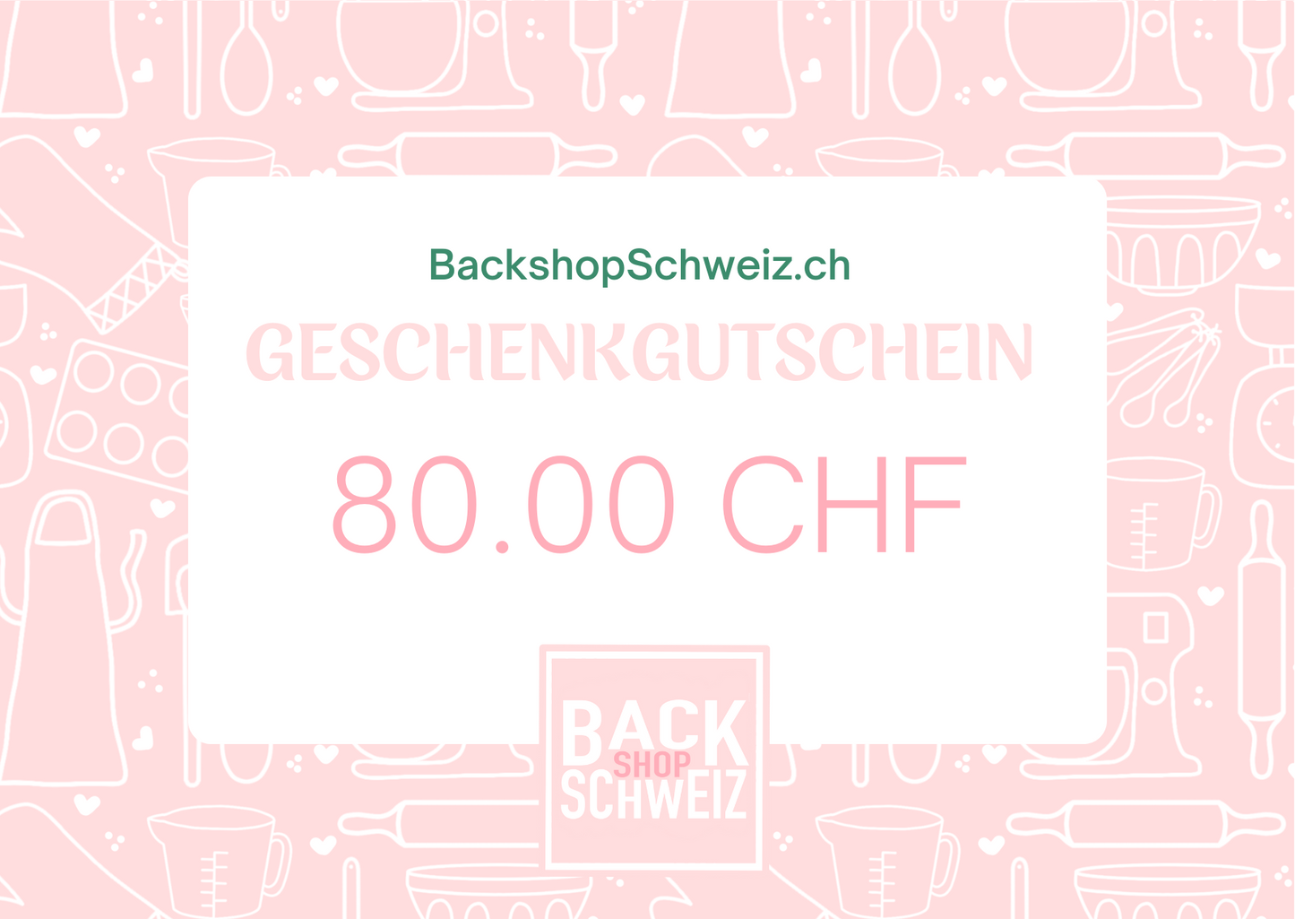 BackshopSwitzerland - gift vouchers
