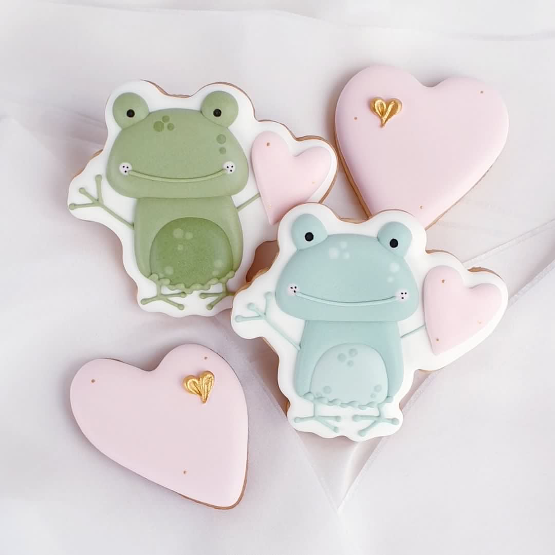 Frog & Heart Cookie Cutters – 3D Cookie Cutter Shop