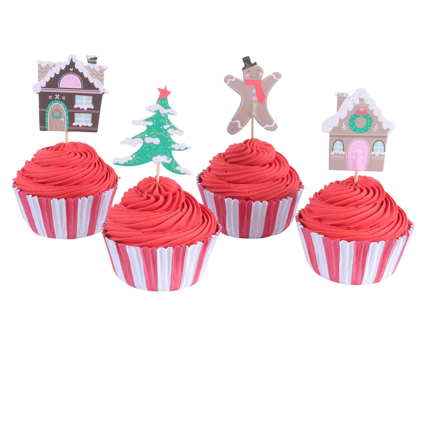 PME Cupcake Set - Gingerbread Village Christmas