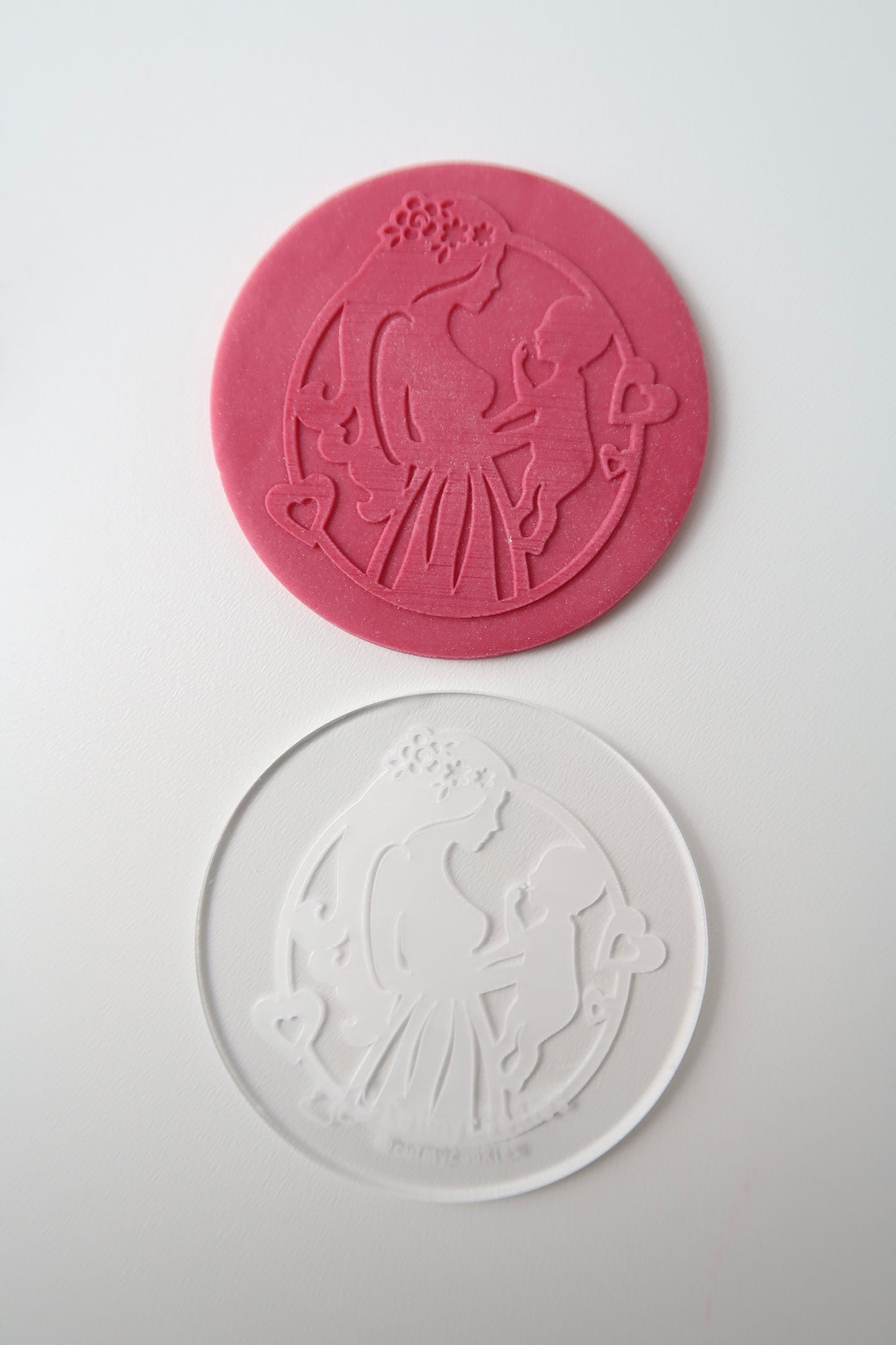 Fondant Stempel - Debosser - Mami mit Baby