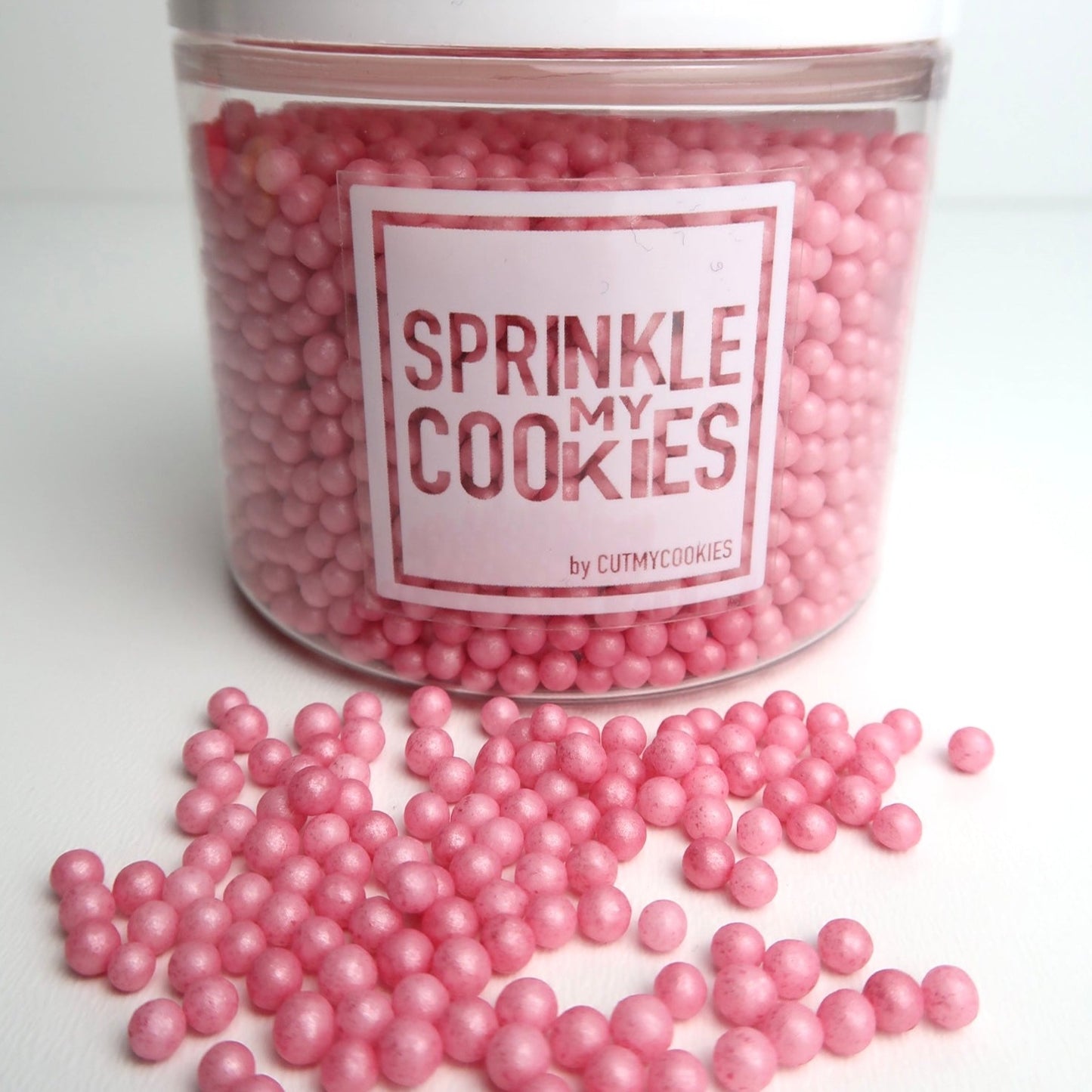 Zuckerstreusel - Sprinkles - kleine rosa Perlen